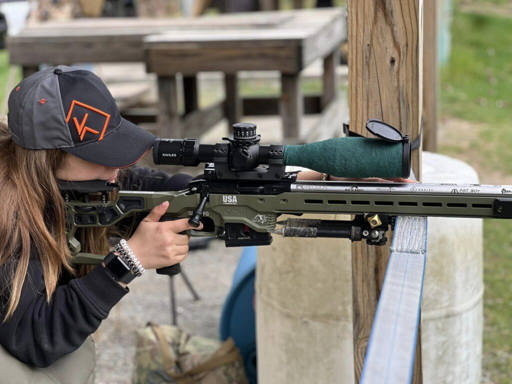 Custom competition rifle built by Rachel Precision