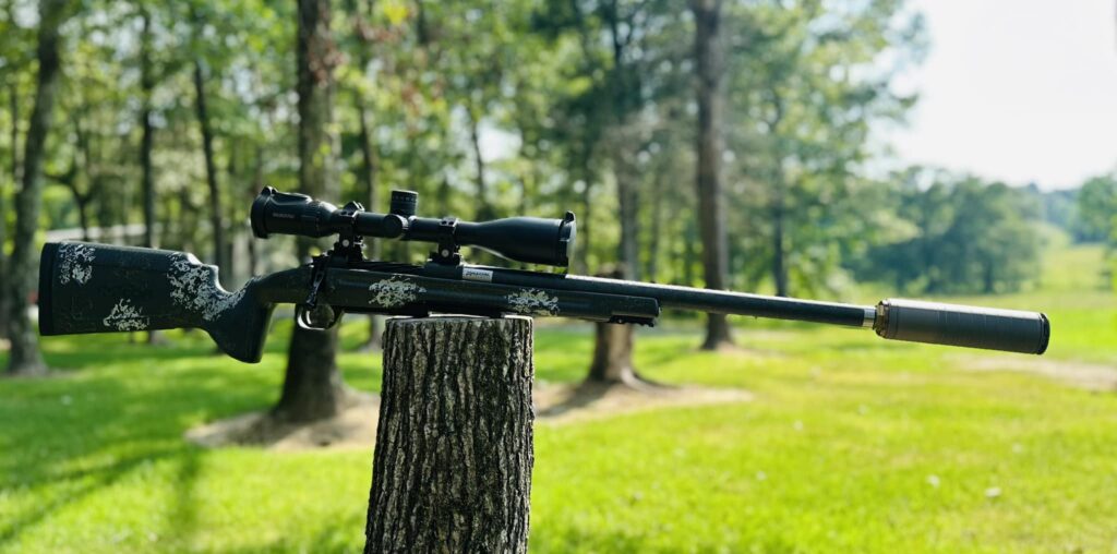 Custom hunting rifle built by Rachel Precision