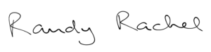 Randy Rachel's signature